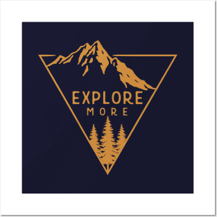 Explore More - Golden Posters and Art